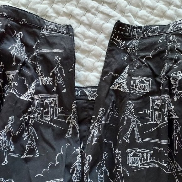 Paris scenes print skirt from Lord & Taylor, size 10 - Picture 6 of 6